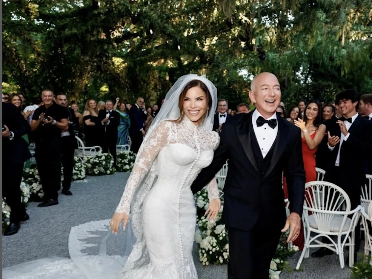 Jeff Bezos e Lauren Sanchez matrimonio Venezia