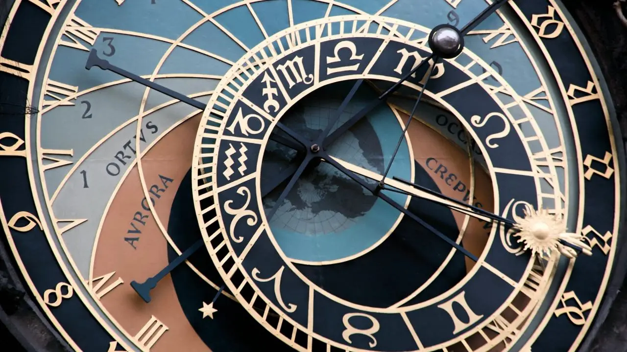 Grande orologio segni astrologici